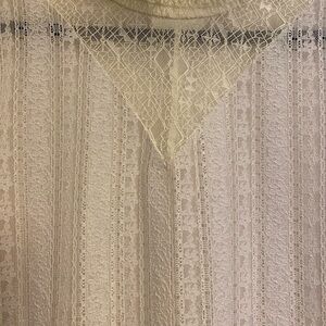 Halogen White Lace Top Size XL. NEVER BEEN WORN.
